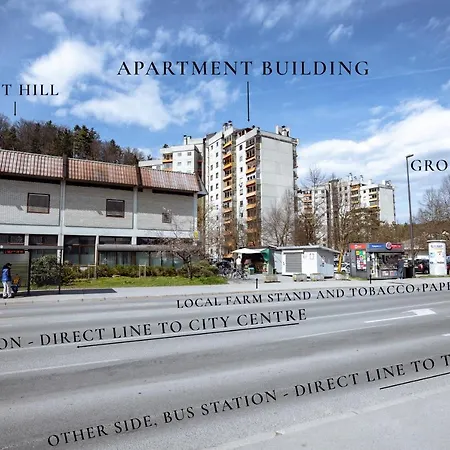 Elegant 1-bedroom Near Hill Forest * Lublaň